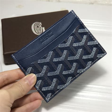 goyard card holder khaki